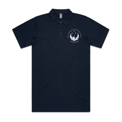 Unisex White Akrites Logo Polo Thumbnail